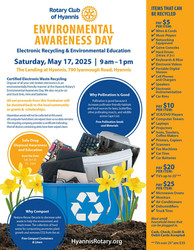 Hyannis Rotary Environment Awareness and Electronic Recycle