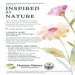 Inspired by Nature: A fundraiser in support of Human-Nature Counselling Society