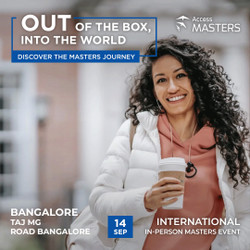 It Is Time To Start Your International Journey! Attend The Offline Masters Event In Bangalore.