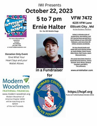 Iwi Presents Ernie Halter in a Fundraiser for Howard County Police Foundation