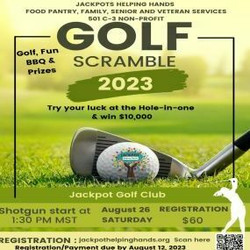 Jackpot's Helping Hands Golf Scramble Fundraiser