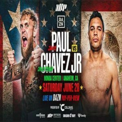 Jake Paul vs Julio Cesar Chavez Jr.at Mohegan Sun June 28th