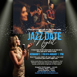 Jazz Date Night at Hermann's featuring award-winning vocalist Angela Verbrugge