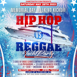 Jewel Yacht Mdw Hip Hop vs Reggae Party at Skyport Marina 2022
