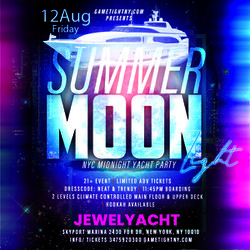 Jewel Yacht Summer Moonlight Nyc Midnight Yacht Friday Party