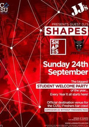 Jj's Student Welcome Party with Guest Dj Shapes