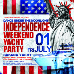 July 4th Weekend Kickoff Dance under the Moonlight Nyc Cabana Yacht 2022