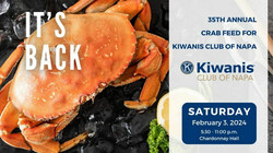 Kiwanis Club of Napa 35th Annual Crab Feed