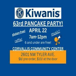 Kiwanis of Corvallis 63rd Pancake Party Fundraiser