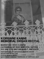 Korrinne Kanne Memorial Organ Recital