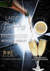 Ladies Bottomless Prosecco and Nibbles