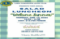Lake Tomahawk Lions Club Salad Luncheon