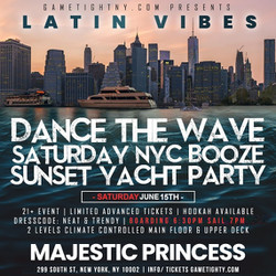 Latin Vibes Dance the Wave Nyc Sunset Majestic Princess Yacht Party 2024