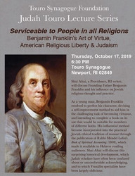 Lecture Benjamin Franklin's Art of Virtue and its impact on Jewish Thought