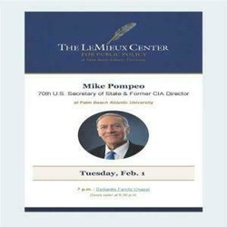 Lemieux Center for Public Policy at Pba: 70th Secretary of State Mike Pompeo