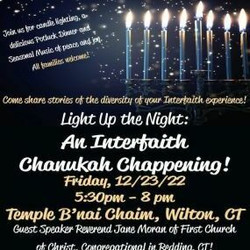 Light Up the Night - An Interfaith Chanukah Chappening at Temple B'nai Chaim
