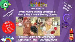 Little Learners Educational Messy Play and Mark Making Classes - Ages 5 mths - 5 years