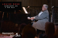 Louise Rose at Hermann's Jazz Club Livestream and Live Audience