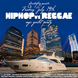 Manhattan Hip Hop vs. Reggae Cabana Yacht Party at Skyport Marina