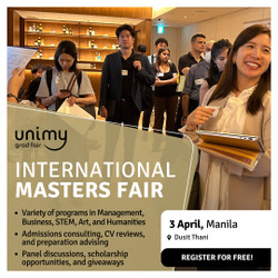 Manila Unimy Grad Fair in Manila on 3 April