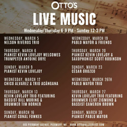 March Live Music Line-Up at Otto's Full Service