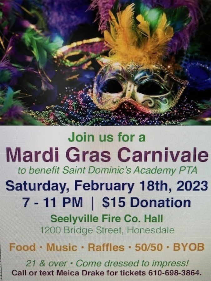 Mardi Gras Carnivale, Saturday, 18 Feb 2023 Seelyville Fire Co Hall