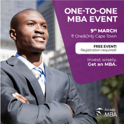 Meet your dream universities at the Access Mba Cape Town In-person Event