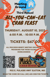 Meeting Ground's 3rd Annual Crab Feast