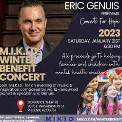 Mikid 1st Annual Winter Benefit Concert feat. Eric Genuis on Saturday, Jan. 21st 2023 at Ballet Az