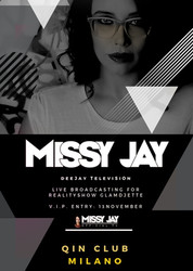 Missy Jay Broadcasts Live from Milan's Qin Club for DeeJay Tv