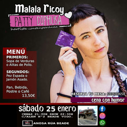 Monólogo de Malala Ricoy en Vigo