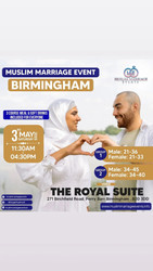 Muslim Marriage Events Birmingham - 2 Age Groups