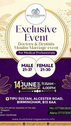 Muslim Marriage Events Birmingham - Doctors and Dentists Event