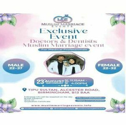Muslim Marriage Events Birmingham - Doctors and Dentists Event
