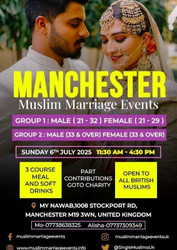 Muslim Marriage Events Manchester - 2 Age Groups