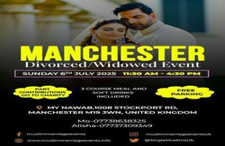 Muslim Marriage Events Manchester - Divorced/Widow Event