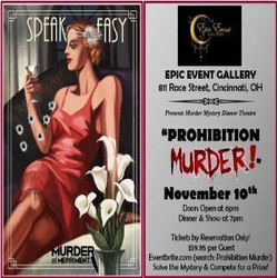 Mystery Dinner Theater presents "Prohibition Murder", 11/10/23