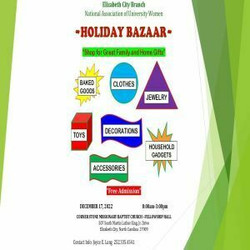 Nauw Holiday Bazaar, December 17, 2023, Cornerstone Missionary Baptist Church