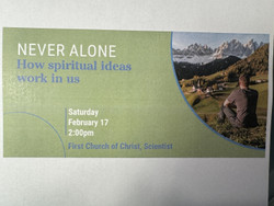 Never Alone How spiritual ideas work in us