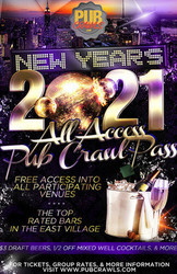 New Year's Eve All Access Pub Crawl Pass New York City 2021