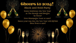 New Years Eve Black and Gold Hip Hop Party!