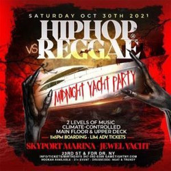 Ny HipHop vs Reggae® Halloween Saturday Midnight SkyportMarina Jewel Yacht