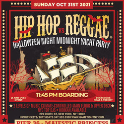 Nyc Halloween Midnight Yacht Hip Hop vs Reggae® Pier 36 Majestic Princess