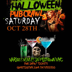 Nyc Halloween Pub Crawl 2023 only $15