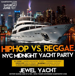 Nyc HipHop vs Reggae® Saturday Night Cruise Jewel Yacht Skyport Marina 2024