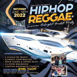 Nyc Jewel Yacht Hip Hop vs Reggae® Saturday Midnight Skyport Marina 2022