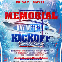 Nyc Memorial Day Weekend Kickoff Yacht Party Cruise 2020