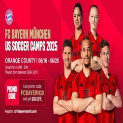 Official Fc Bayern Munich Soccer camp in Orange County