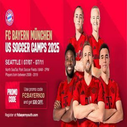 Official Fc Bayern Munich Soccer camp in Seattle