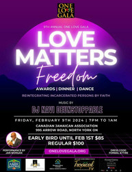One Love Gala - A night of music, awards, stories and dinner